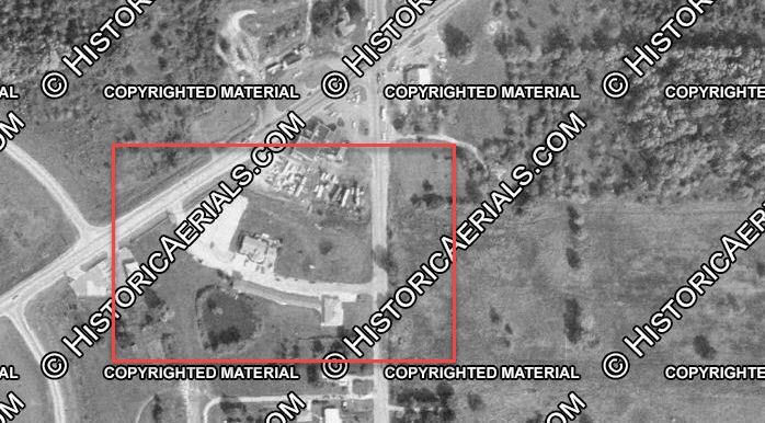 Mayflower Motel and Restaurant (Pilgrims Inn) - 1970S Aerial (newer photo)